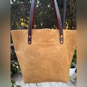 KMM & Co. Beige Bison Tote